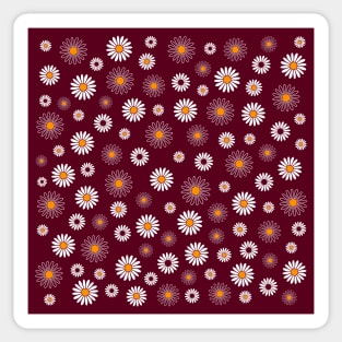 Cute Daisy Flower Pattern Sticker